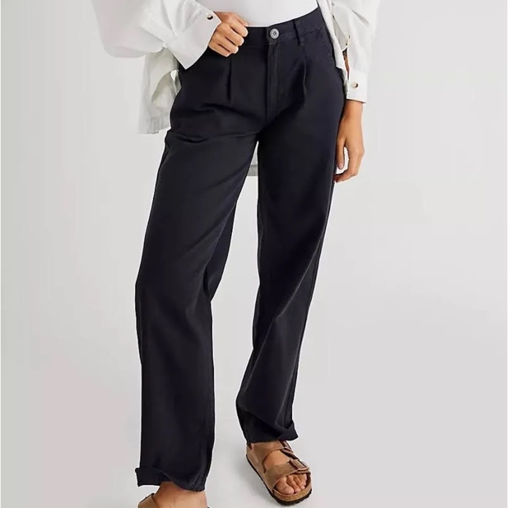 Free people relaxed pleated trousers